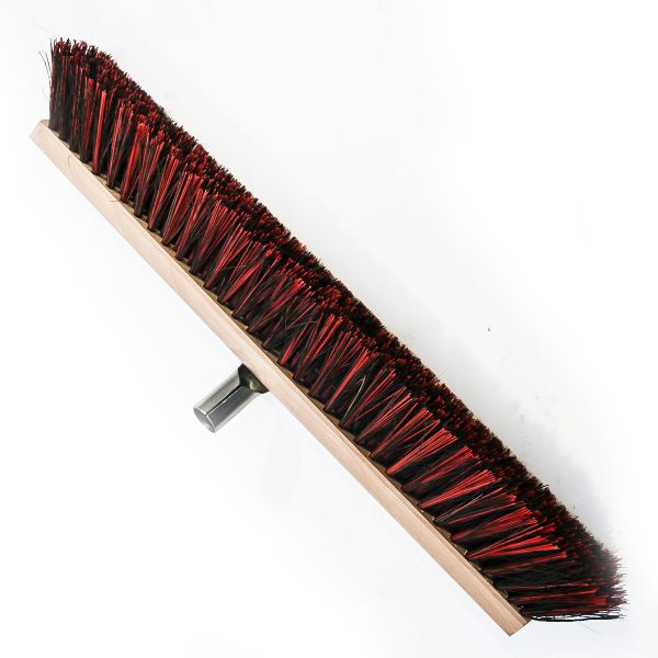 Saalbesen 60cm, Arenga-Elaston, Südharzer Bauernbesen, mit Metallstielhalter