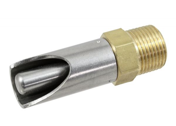 Beißnippel PREMIUM-LINE 3/8 Zoll, 55mm, NIRO, mit dünnem Druckkegel für Ferkel