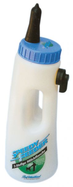 Kerbl Kälberflasche SPEEDY FEEDER, 2,5 Liter, 3-stufige Milchflasche für Kälber mit Sauger
