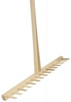 Ammerländer Holzrechen mit 15 Holzzinken, Breite 75cm, Länge 180cm, Oldenburger Modell Ammerländer Holzrechen mit 15 Holzzinken, Breite 75cm, Länge 180cm, Oldenburger Modell