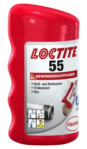 Loctite 55 Gewindedichtfaden 160m, zum Abdichten von Rohrgewinden und Anschlussstücken