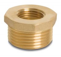 Messing Reduzierstück 1 Zoll AG x 3/4 Zoll IG - Arbeitsdruck 30bar Messing Reduzierstück 1 Zoll AG x 3/4 Zoll IG - Arbeitsdruck 30bar