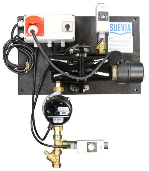 Suevia Heizgerät Mod. 311 (3000W, 400V) mit Rücklauftemperatur-Steuerung - 101.0311