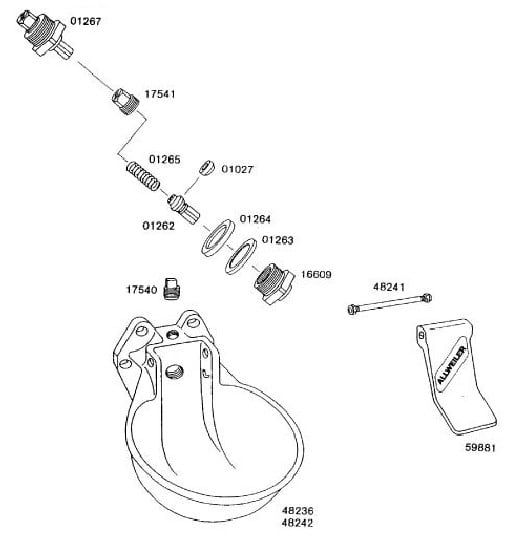 Allweiler Ventilkegel mit Dichtung - 01262