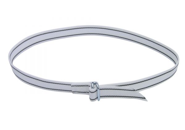 Halsmarkierungsband 120cm, weiß, mit Ringverschluss, Nummern-Halsband für Rinder und Kühe
